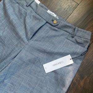 NWT Calvin Klein Modern Fit Slacks Size 6 Navy and White Pants